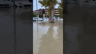 Alluvione a Budrio BO il paese finisce sottacqua emiliaromagna maltempo weather [upl. by Ahcsatan611]