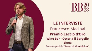 Benvenuto Brunello Premio Leccio dOro Wine Bar Osteria il Bargello [upl. by Auqinot]