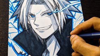 Drawing Denki Kaminari In Timelapse day16 inktober [upl. by Storz]