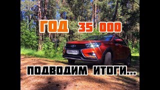 LADA Vesta  35 000 Год эксплуатации подводим итоги [upl. by Eivol]