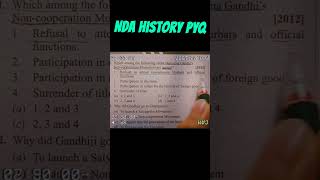 NDA PYQ  History  the Gandhian era and Swaraj party ndaexam ndapreparation satisfying shorts [upl. by Xylon]