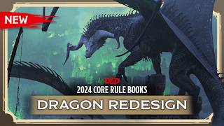 New DampD Dragon Redesigns  2024 Core Rulebooks  DampD [upl. by Brockwell]