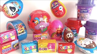 Toybox Sürpriz Yumurta Kral Şakir oyun hamuru Danone Süprix oyuncaklı yoğurt Ozmo Barbie yumurta [upl. by Zena]