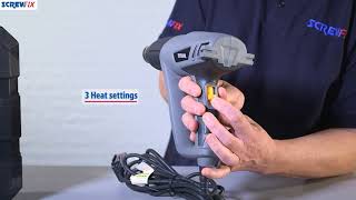 TITAN TTB284HTG 2000W HEAT GUN  Screwfix [upl. by Tirb369]