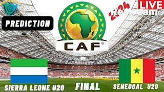 Sierra Leone vs Senegal Live Stream CAF U20 Africa Nations Cup 2025 Qualifiers FINAL Commentary [upl. by Ahsets]