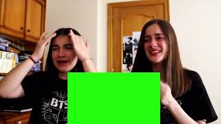 Girls reaction on video green screen  Crying in reaction [upl. by Haimes]