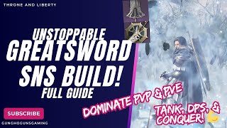 Throne and Liberty UNSTOPPABLE GreatswordSword amp Shield Build 🛡️Endgame Guide Beginner Friendly [upl. by Sitoiyanap]