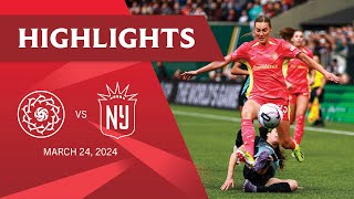 Highlights  Portland Thorns FC vs NJ NY Gotham FC  March 24 2024 [upl. by Aksoyn710]