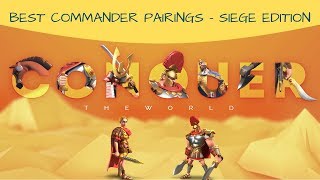 Best of the Best Commander Pairings  Siege Edition  Rise of Kingdoms [upl. by Havard783]