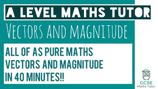 All of Vectors and Magnitude in 40 Minutes  Chapter 11  A Level Pure Maths [upl. by Grimbal201]