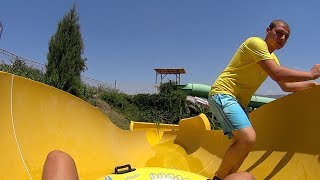 Wide Wild Rafting Water Slide at Aqua Dream Water Park [upl. by Jobye601]