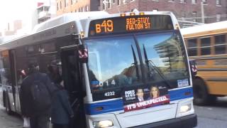 MTA NYCT B49 City Bus  December 3 2013 [upl. by Nywloc]