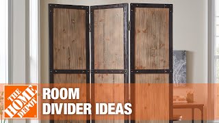 Room Divider Ideas  The Home Depot [upl. by Rana]