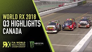 Qualifying 3 Highlights  2018 World Rallycross of Canada [upl. by Nnylirehs]