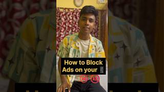 How to block All the ADS on your Smart Phone 🤯🔥 [upl. by Annaigroeg]