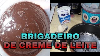 BRIGADEIRO DE CREME DE LEITE  ESPOSA AOS 19 [upl. by Lindie827]