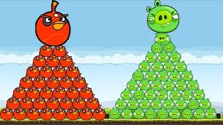 Angry Birds  THUNDER BIRDS BLAST 9999 BAD PIGGIES INSIDE GOLDEN EGG [upl. by Tteltrab]