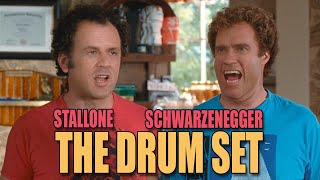 Arnold Schwarzenegger and Sylvester Stallone Star In  The Drum Set [upl. by Prissy]