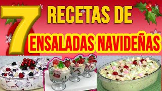 TOP 7 Recetas de ENSALADAS NAVIDEÑAS para LA FAMILIA o NEGOCIOS DESDE CASA [upl. by Htur]