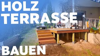 HolzTERRASSE selber bauen 😇 [upl. by Conley]