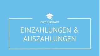 Einzahlungen Auszahlungen Einnahmen und Ausgaben Rechnungswesen [upl. by Imeka]