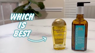 OGX Argan Oil of Morocco vs Moroccanoil Treatment The Ultimate Hair Care Showdown Revealed [upl. by Corabella]