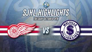 HIGHLIGHTS Weyburn Red Wings  Melville Millionaires Oct 8 2024 [upl. by Balkin575]