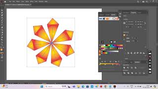 Simple design in illustrator  Quick design in illustrator  Flower design illustrator [upl. by Samaj]