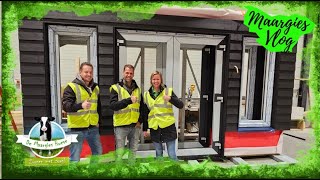 Maargies vlog 177 proces boter en karnemelk maken kijken in timmerfabriek en update bouw wonen [upl. by Rundgren]