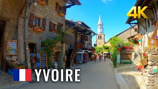 Yvoire France Romantic Medieval Town Walking in the Flower Town Yvoire 4K [upl. by Laval]