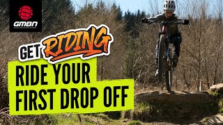 How To Ride Your First MTB Drop Off  Mountain Bike Skills [upl. by Buller]