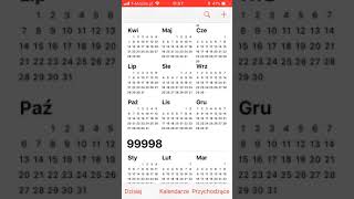 IOS 11 calendar 99999 [upl. by Etnaled]