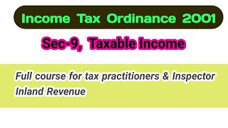 Taxable income Sec 09 ITO 2001 [upl. by Norvun]