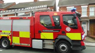 North Wales Fire amp Rescue Service appliance on 999 emergency response in Fflint CymruWales 21024 [upl. by Lauer]