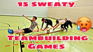 15 sweaty Teambuilding Games with benches lustige kooperative Spiele mit Bänken [upl. by Gaiser]