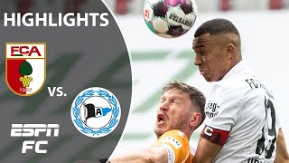 Arminia Bielefeld out of relegation zone with hardfought draw vs Augsburg  Bundesliga Highlights [upl. by Enaitsirk]