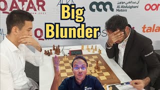 Arjun Erigaisis massive blunder  Nodirbek Abdusattorov vs Arjun  Qatar Masters 2023 [upl. by Veradis767]