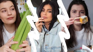 BİR GÜN KYLİE JENNER GİBİ YEDİM🍣🥬🥯🍑 [upl. by Bianka632]