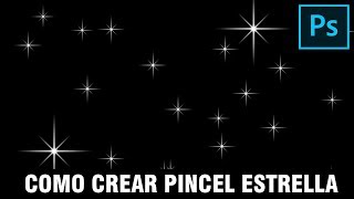 CREAR PINCEL ESTRELLA UTILIZAR Y GUARDAR EN PHOTOSHOP TUTORIAL [upl. by Church]