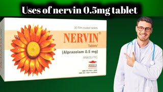 Nervin Tablet uses in English  Nervin 05mg Alprazolam [upl. by Marino]