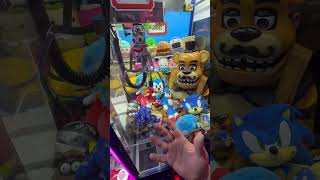 Trying To Win Every Sonic Plush 😮 shorts clawmachine arcade fnaf sonic holidaywithyoutube [upl. by Anilemrac]