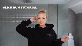 slick bun tutorial [upl. by Clari]