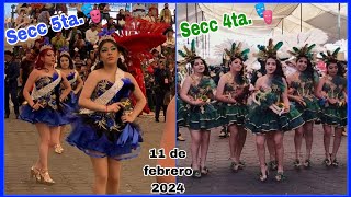 CARNAVAL DE TENANCINGO TLAX 2024 🎶SECC 5ta Y SECC 4ta 🎭 [upl. by Annaeerb]