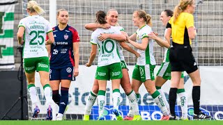 HÖJDPUNKTER  Rosengård 23 Hammarby  OBOS Damallsvenskan 2024 [upl. by Ateuqirne]