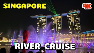 A Magical Singapore River Cruise  Enjoy the Breathtaking Night Views from Clarke Quay to Marina Bay [upl. by Aerdnek]