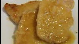 Scaloppine allarancia ricetta con la lonza [upl. by Trebor]