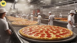 How Pizza Is Made In Factory  Pizza Factory Process [upl. by Gonzalo]