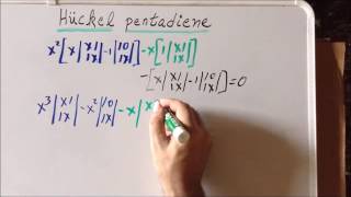 Hückel linear 13pentadienyl energies [upl. by Siuqaj]