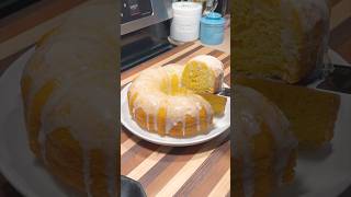 Easy Lemon Bundt Cake Recipe shorts 🍋 [upl. by Nwahsram]