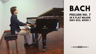 J S Bach  Prelude No 7 in E flat major BWV 852 Book I  Juan Pablo Gámez [upl. by Nosoj]